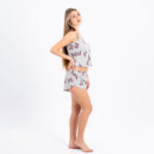 Women’s Cotton Butterfly Print Pajama Set