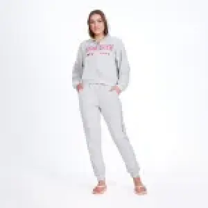 Cotton Pajama Set – Zipper Jacket & Embroidered Pajama