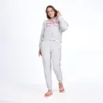 Cotton Pajama Set – Zipper Jacket & Embroidered Pajama