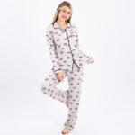 Classic Printed Long Sleeve Pajama Set