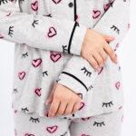 Classic Printed Long Sleeve Pajama Set