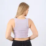 Cotton Ribbed Sleeveless Crop Top – Casual Fitted Tank for Women