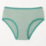 Hipster Briefs Turquoise Ribbed Underwear Panties