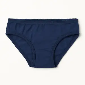 SoftBloom Girls’ Cotton Underwear – Dark Blue