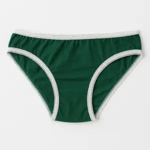 SoftBloom Girls’ Cotton Underwear – Green