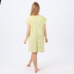 Women’s Cotton V-Neck Nightgown with Delicate Embroidery – Soft and Comfortable