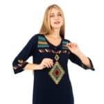 Women’s Embroidered Long Abaya Dress – Modest Everyday & Occasion Wear