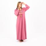 Summer Cotton Abaya for Women–Elegant Embroidered