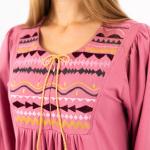 Summer Cotton Abaya for Women–Elegant Embroidered