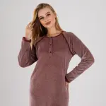 Winter Embroidered Maxi Abaya – Soft & Elegant Warm Fabric