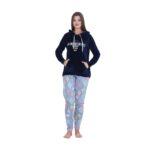 Velvet & Foulard Winter Pajama – Cozy Elegance with Embroidery