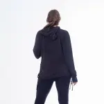 Women’s Black Activewear Top with Side Drawstring – Sleek, Sporty & Comfortable