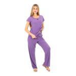 Women’s Soft Lounge Pajama Set – Short Sleeve Top & Relaxed Fit Pants Add to wishlist