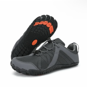 Sovimivos Barefoot Shoes Minimalist Trainers | Wide Toe Box Zero-Drop Shoes (Grey)