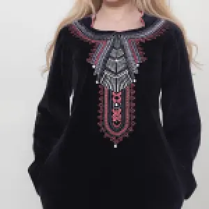 Detailed & Elegant Embroidery for Winter Comfort