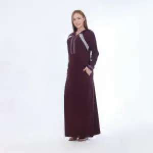 Winter Cotton Home Dress – Hooded with Zipper