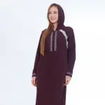 Winter Cotton Home Dress – Hooded with Zipper