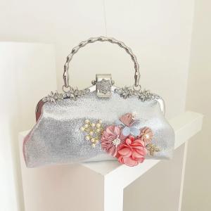 Silver Florencia Clutch