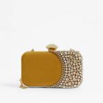 Gold Velvet Clutch