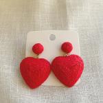 Red Heart Earrings