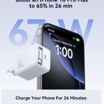 Joyroom JR-TCL06 67W Fast Charger with Built-in Retractable Cable