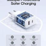 Joyroom JR-TCF05 Flash Series EU 20WA USB C/USB A Dual-Port Charger, Black