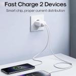 Joyroom JR-TCF05 Flash Series EU 20WA USB C/USB A Dual-Port Charger, Black