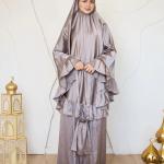 NUDE SATIN SET ISDAL