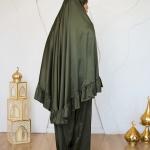 OLIVE SATIN SET ISDAL