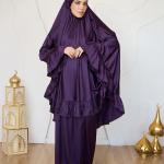 PURPLE SATIN SET ISDAL