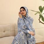 AZUREAN TALE PRINT CLASSIC SATIN ISDAL