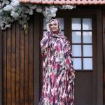 FUCHSIA STROKES PRINT CLASSIC SATIN ISDAL