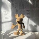 Velvet Standing Mouse Sculpture