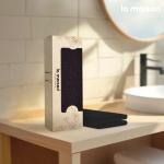 BLACK EXFOLIATING TOWEL