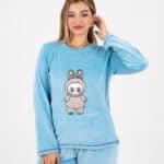 Embroidered Velvet Pajama Set for Women – Soft, Warm & Stylish Add to wishlist