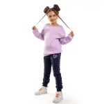 Purple Sweatshirt with “Pink heart ” Print 💜💗