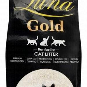 Luna Gold Bentonite Clumping Cat Litter Lemon Scent