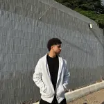 Zipper Hoodie Light Grey