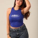 Blue crtz top