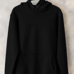 Black normal hoodie