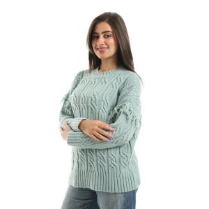 Fringe sweater * Sleeve