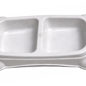 Rectangular 2-eye dish