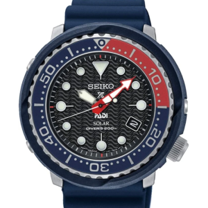 SEIKO Men's Watch PROSPEX Blue Urethane Rubber Band, Black Dial SNE499P1