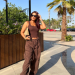 Baggy Tie-waist pants