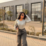 Cross Wide Leg Jeans gray
