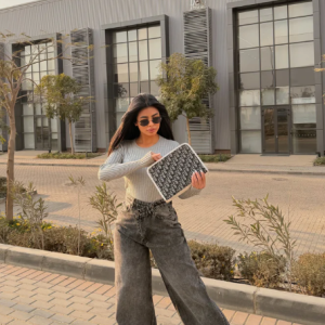 Cross Wide Leg Jeans gray