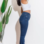 Charleston dark blue jeans high-waisted