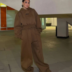 Wool-Textured Pants Maroon