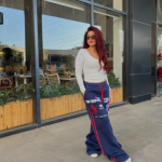 Polo Print Melton Pants