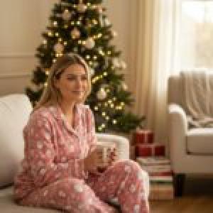 🎅Premium Winter Fleece Pajama Set – Soft, Warm & Christmas vibes